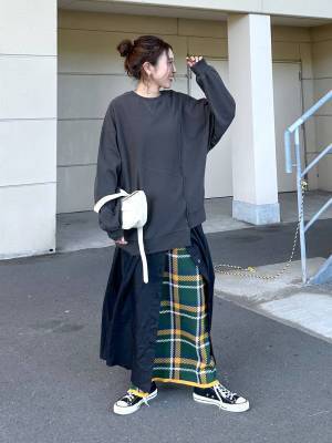 1枚で「季節感爆上がり！」【niko and …】人気スタッフさん企画！「チェック柄スカート」