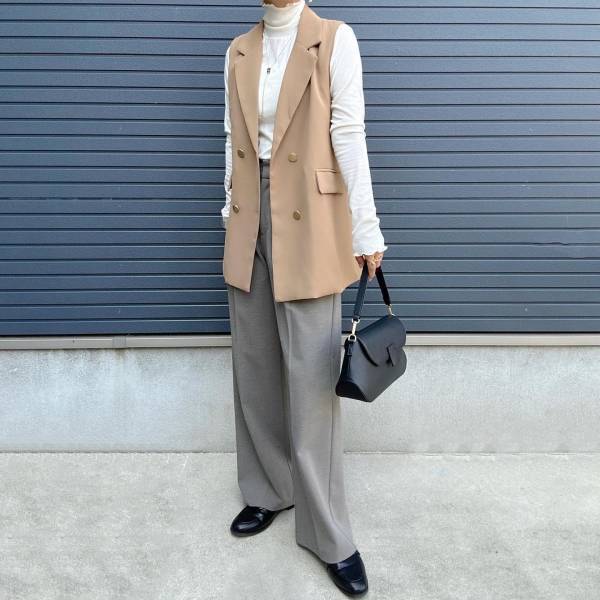 「本当使える」って高評価♡【GU】ロングシーズン活躍♡「リブタートルネックT」