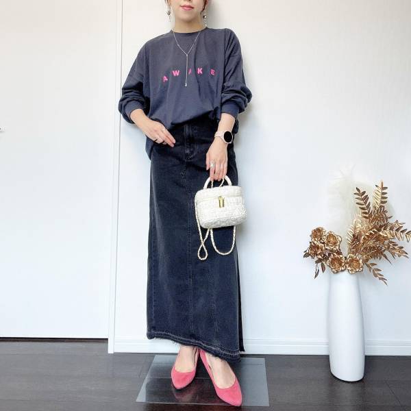 全世代におすすめしたい!!【GU】カジュアルなのに可愛い見え♡「ロングスカート」