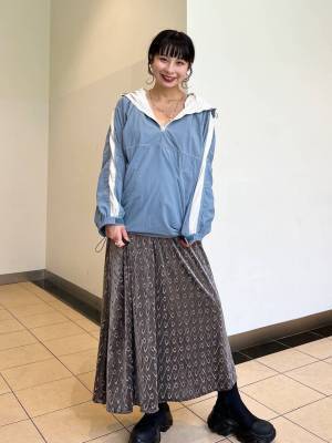 思わず自慢したくなる♡【JEANASIS】着るだけで一気に秋めく♡「ベロアキャミワンピ」