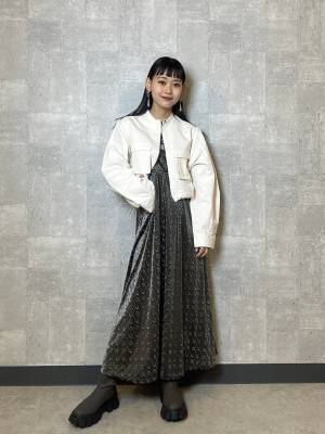 思わず自慢したくなる♡【JEANASIS】着るだけで一気に秋めく♡「ベロアキャミワンピ」