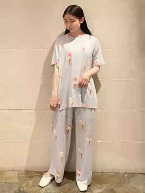 こりゃ、たまりません♡【gelato pique】家でも可愛く過ごそッ！「柄Tシャツ」