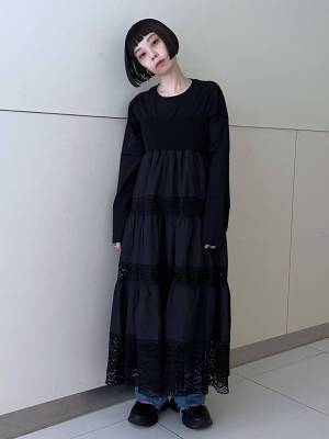 着るだけで気分上がる！【JEANASIS】レースの透け感が目を惹く♡「レーススカート」