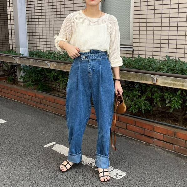 トロっと感が可愛い♡【ユニクロ】秋先に着たい「優秀メッシュセーター」