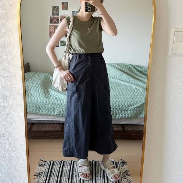 過去最高見つけたかも！【GU】カジュアルオシャレな「カーゴスカート」