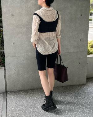 手持ちのアイテムに合わせるだけ♡【ユニクロ】一点投入で即今っぽ！「ニットビスチェ」