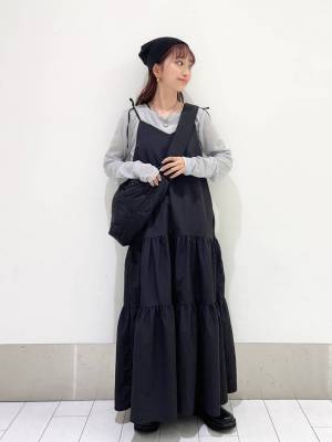 この可愛さ、たまらんッ！【ローリーズファーム】秋っぽカラーが上品♡「ロングワンピ」