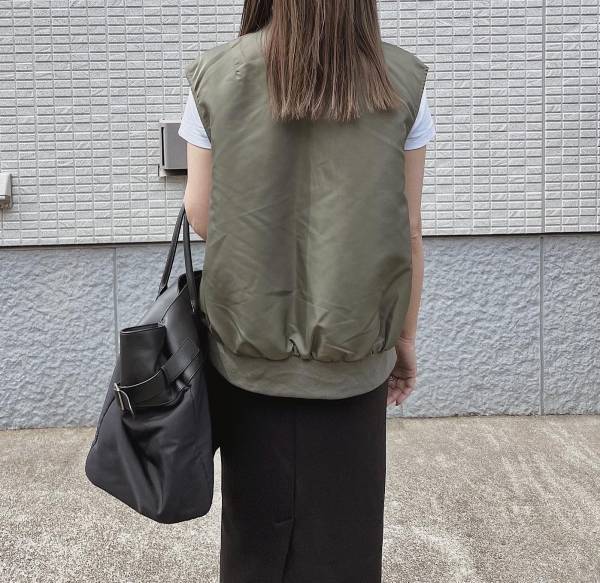 「ずっと買おうと決めてた」！【GU】「秋冬活躍しそう」な”MA1ベスト”をゲット