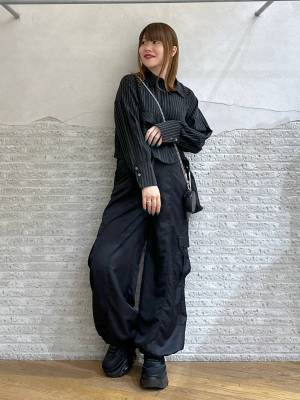 やっぱり「黒」が最強♡【ジーナシス】今すぐ真似したい！「ブラックコーデ」