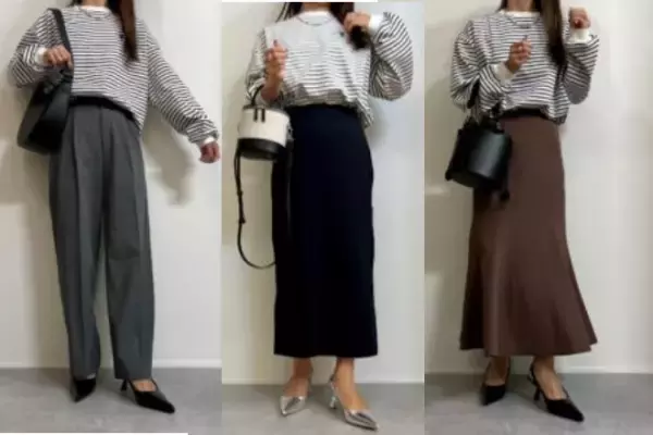 「だぼ袖」が可愛い【WEGO】の”ボーダーロンT”は「カジュアル」にも「キレイめ」にも「相性抜群」！