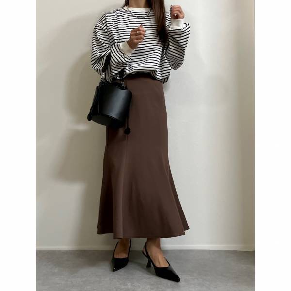 「だぼ袖」が可愛い【WEGO】の”ボーダーロンT”は「カジュアル」にも「キレイめ」にも「相性抜群」！