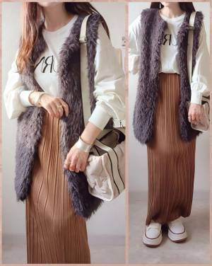 「このお値段でちゃんと可愛い」！！【しまむら】着膨れ知らずな”トレンドファーベスト”を発見♡