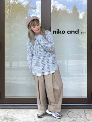 ゆるっとシルエットが可愛い♡ 【niko and …】重ね着が楽しくなる！「あみあみトップス」