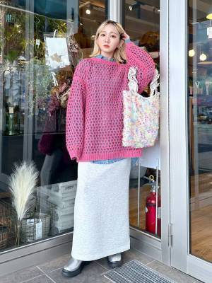 ゆるっとシルエットが可愛い♡ 【niko and …】重ね着が楽しくなる！「あみあみトップス」