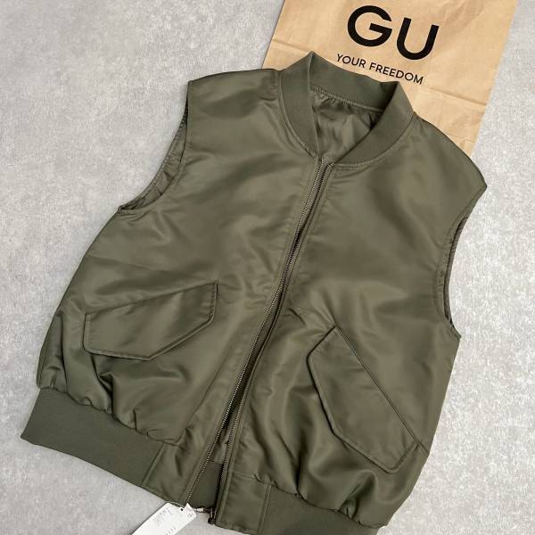 「見つけたら即買い」すべき！！「お値段以上」【GU】《今がチャンス》“MA－1ベスト”着回しコーデ集