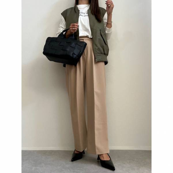 「見つけたら即買い」すべき！！「お値段以上」【GU】《今がチャンス》“MA－1ベスト”着回しコーデ集