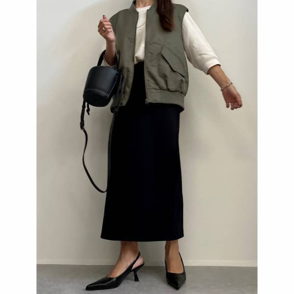 「見つけたら即買い」すべき！！「お値段以上」【GU】《今がチャンス》“MA－1ベスト”着回しコーデ集