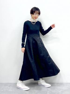 着るだけでサマ見え♡【グローバルワーク】スタイルアップ間違いなし「Aラインワンピ」