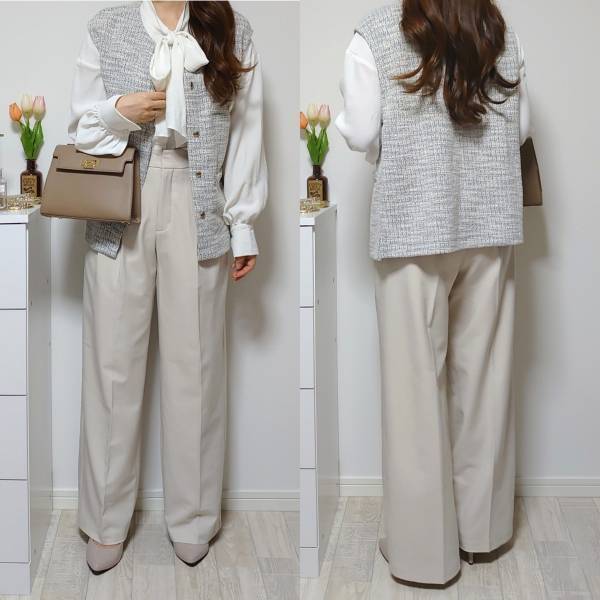 【GU】”タックワイドボトムス”は「大人のキレイめコーデ」がピッタリですっ！！