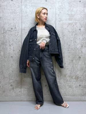 絶対使えるやつだ！！【ローリーズファーム】ボリューム感が可愛い♡「デニムGジャン」