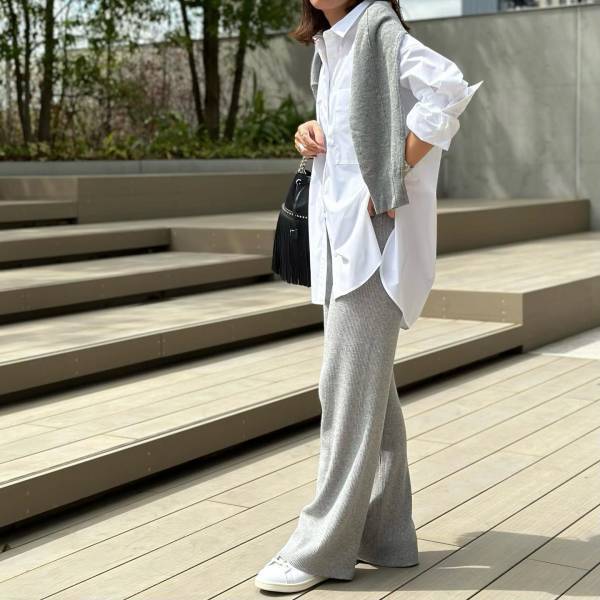 「バズる理由わかる」と話題♡【ユニクロ】全色買い待ったナシ！「ニットリブパンツ」