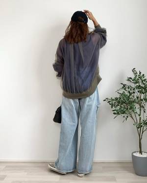 ＜SNSでバズり中！＞【しまむら】初秋にもちょうどい♡ 本命「シアーブルゾン」