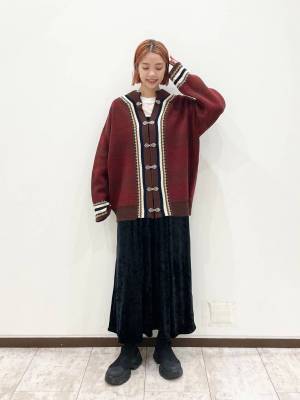 可愛いの極みかよぉぉ♡【JEANASIS】柄も生地もたまらんッ！！「ベロアワンピ」