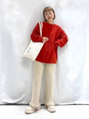 トレンド感コーデには【赤】がはずせない！