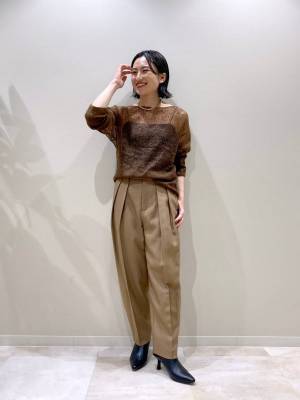 【透け感ニット】は綺麗めもカジュアルも◎