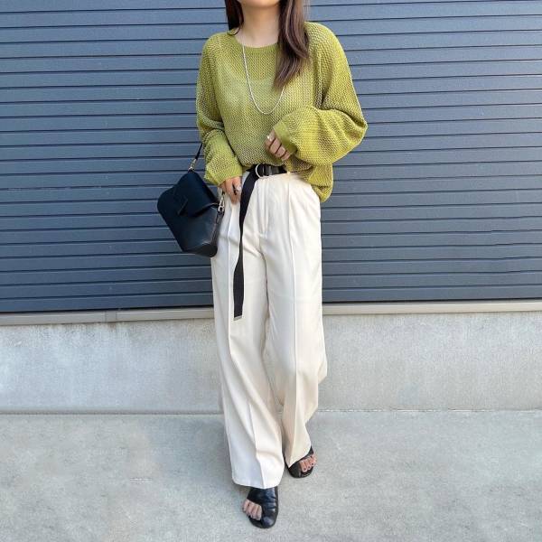 この色に射抜かれたぁーッ♡  【ユニクロ】ピスタチオカラーが最高！「バズリニット」