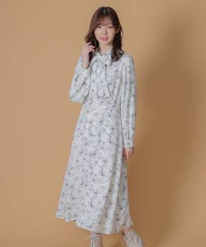 ＜デート何着よう？ → 解決！＞【ハニーズ】いい女感ハンパないわ♡「ボウタイワンピ」