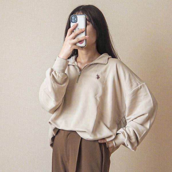 リンクコーデやオソロコーデにも◎【WEGO】「配色が毎度可愛すぎ」「男女問わず」着られる”ハーフジップ”