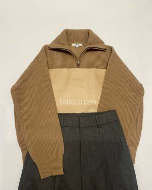 《主役級ニット》は「秋冬マスト」！！【UNIQLO：C】『一枚』でオシャレになれる♡”ハーフジップセーター”