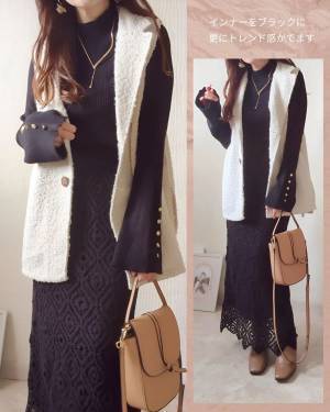 秋っぽ生地に一目惚れ♡【しまむら】ヘビロテ確定な「ジレベスト」って？