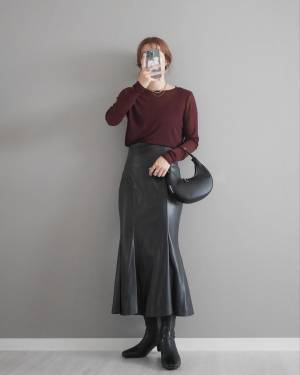 大人カワイイの真骨頂！【秋コーデ】寝ても覚めても「マーメイドスカート」のトリコ♡