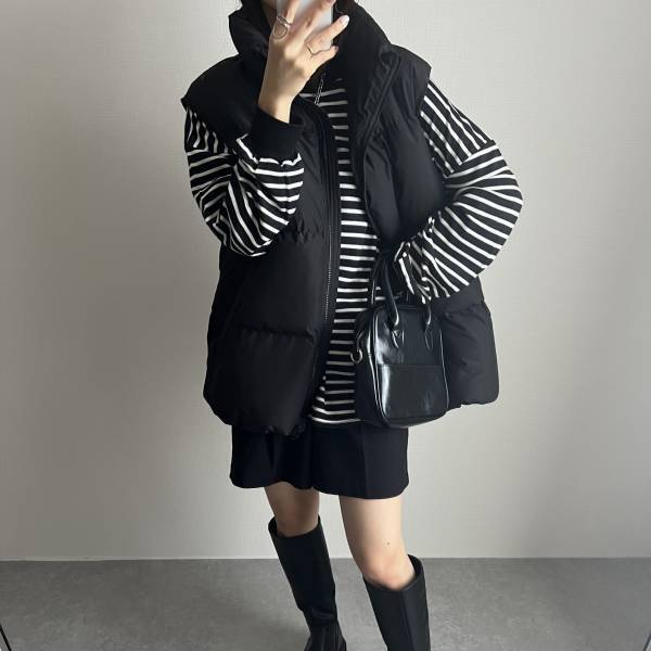 「さらに使いやすくなった」【GU】の人気”ダウンベスト”は今秋大活躍間違いなしで超着回せる！