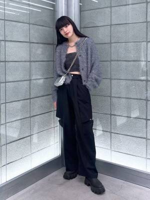 優勝カラーは「グレー」でしょ♡ ふわふわ素材が最っっ高に可愛い！【シャギートップス】