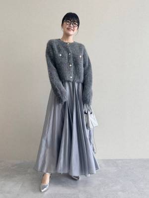 優勝カラーは「グレー」でしょ♡ ふわふわ素材が最っっ高に可愛い！【シャギートップス】