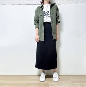 丈感も形も穿き心地も「すべて理想でした」！！【GU】すっごく高見え”楽ちんスカート”は手放せない…！