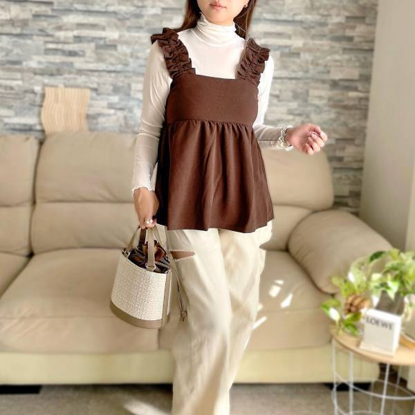 これありゃ無敵♡【しまむら】単品でも着回し自由自在！「フリルキャミセット」