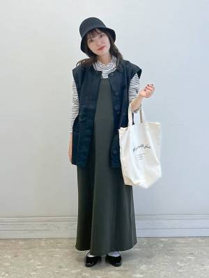 秋はこう着るのが正解！！【グローバルワーク】動きやすくて優秀！「キャミワンピ」