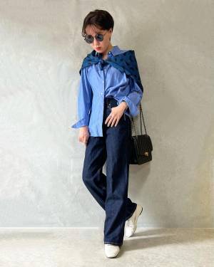 「シルエットの良さに感激！！」 【ユニクロ】スッキリ見え叶う♡「バギージーンズ」