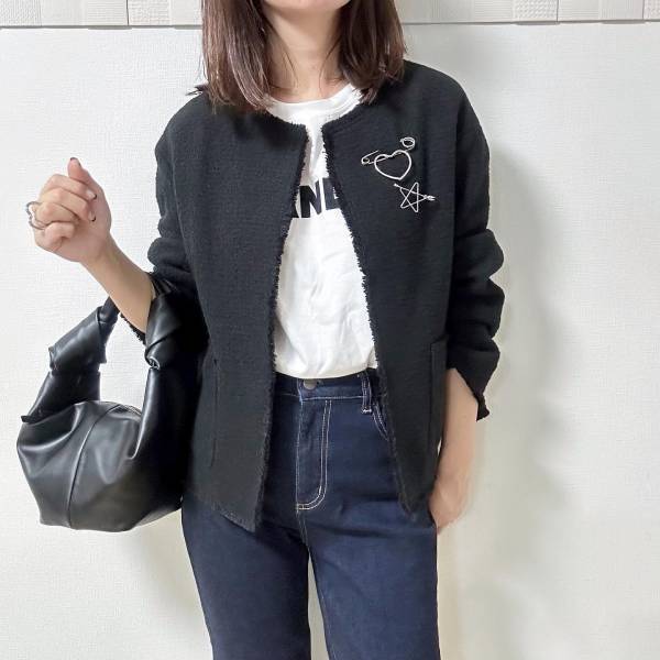 「品よく使えるから」いい！！【ユニクロ】”ツイードジャケット”は「大人にぴったり」