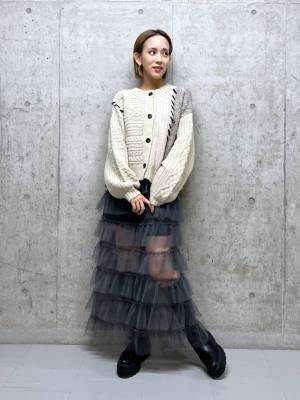 な、なんだこの可愛さッ！？【ローリーズファーム】ふわふわもちもち！「パッチワーク風カーデ」