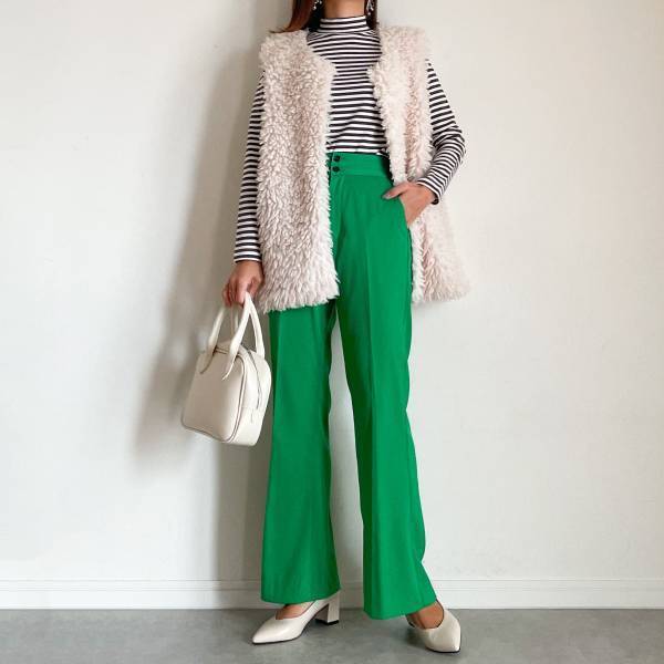 【無印良品】1290円の「ボーダーハイネックT」が超万能！グレーで今年っぽさプラス♪