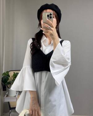 めちゃ可愛なんですけどぉ！？【GU】上品＆女っぽ♡ 1枚であか抜ける「フリル袖シャツ」