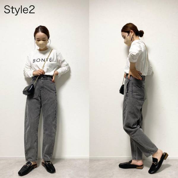 デニムも「グレー」最強説♡ さすが【しまむら】！ 美シルエットな「ハイウエストデニム」