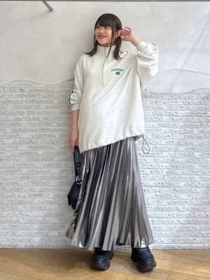 待って。クオリティ高ッ!!【JEANASIS】光沢感が今っぽ可愛い♡「プリーツスカート」