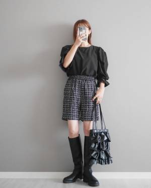 「秋靴」にピッタリ♡【ショートパンツ】で叶える黄金バランスはこれだ！