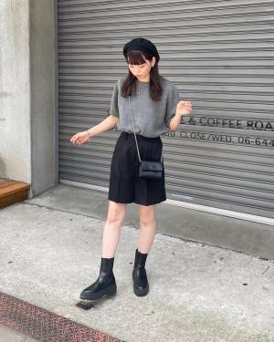 「秋靴」にピッタリ♡【ショートパンツ】で叶える黄金バランスはこれだ！